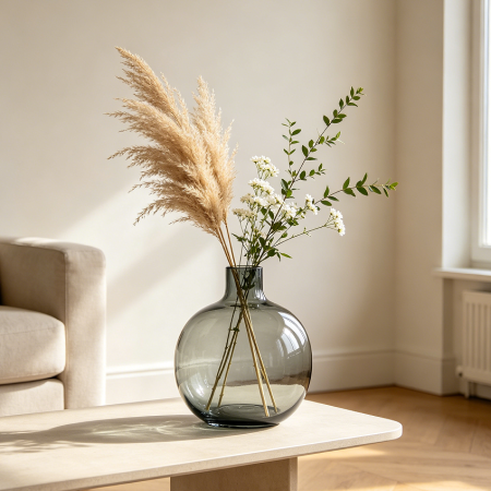 Modern Nordic Style Glass Flower Vase Decor